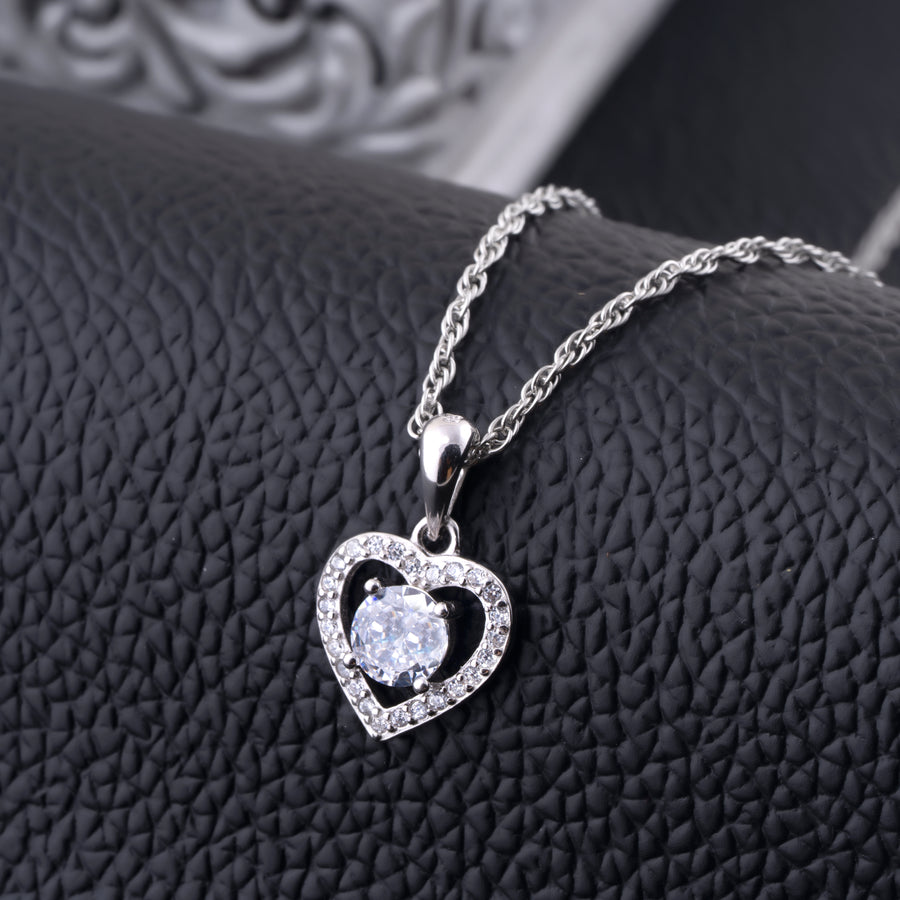 Sterling Silver Pear Necklace Pendant (Silver Colour)