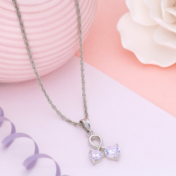 Sterling Silver Cherry Necklace Pendant (Silver Colour)